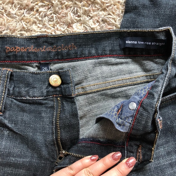 Paper Denim & Cloth Sienna Low Rise Straight Jeans - Picture 3 of 5